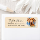 Search for vizsla return address labels Cute