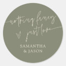 Search for sage green heart wedding stickers Elegant