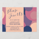 Search for circle wedding invitations Retro