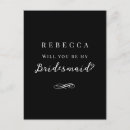 Recherche de ménagerie cartes postales Bridesmaid