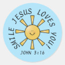 Recherche de jésus vous aime autocollants Mignon
