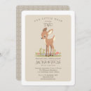 Search for little deer birthday invitations Woodland