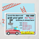 Search for fireman 1st birthday invitations Firefighter