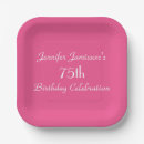 Search for 75th birthday plates Pink