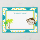 Search for cute monkey thank you cards Yellow