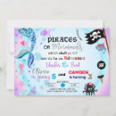 Search for mermaid and pirate invitations Mermaids and pirates