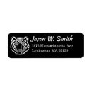 Search for tigers return address labels Black