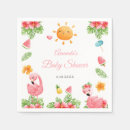 Search for pink flamingo napkins Hawaiian