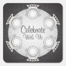 Search for anniversary invitation stickers Damask