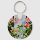 Search for red and white rose keychains Elegant