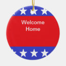 Search for welcome home ornaments Military