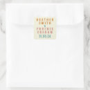Search for retro wedding stickers Unique