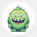 Search for cute green monster stickers Creature
