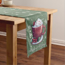 Search for christmas green table runners Holly berries