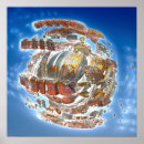 Recherche de vaisseau spatial posters Coloré