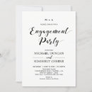 Search for chic engagement party invitations Black and white
