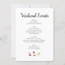 Search for timeline of events invitations Itinerary