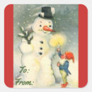 Search for vintage snowman stickers Cute