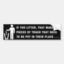 Search for garbage bumper stickers Environment