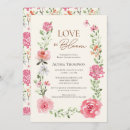 Search for love in bloom bridal shower invitations Colourful