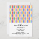 Search for candle birthday invitations Colourful
