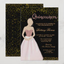 Recherche de modern quinceanera invitations Parties scintillant or