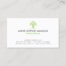 Search for abstract tree business cards Therapist