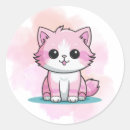 Search for cute cartoon cat stickers Girls