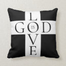 Recherche de un dieu coussins Noir et blanc