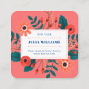 Recherche de corail et turquoise cartes visite Pour tous