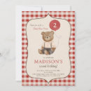 Search for baby bear birthday invitations Teddy bear picnic
