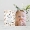 Recherche de bee anniversaire invitations Floral