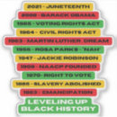 Search for african american art stickers Black history month