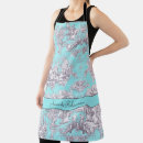 Search for blue toile aprons Retro