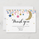 Search for moon and stars thank you cards Pink