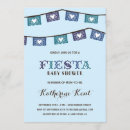 Recherche de papel picado baby shower invitations Bleu