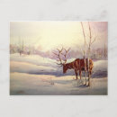 Search for elk in snow postcards Antlers