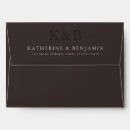 Search for brown wedding envelopes Elegant
