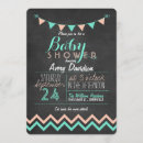 Search for peach and mint invitations Green