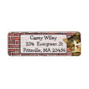 Search for brick wall return address labels Background