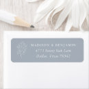 Search for monogram return address labels weddings Bride and groom initials
