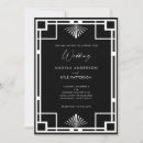 Search for modern art invitations Black