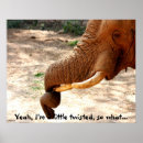 Recherche de tordu posters Éléphant