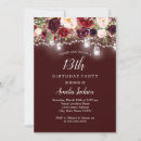 Search for 13th birthday invitations Red