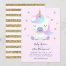 Recherche de unicorn invitations Parties scintillant or