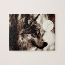 Recherche de visage loup puzzles Faune