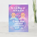 Search for gender reveal cards Blue