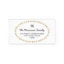 Search for gold glitter look return address labels Elegant