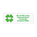 Search for leprechauns return address labels Green