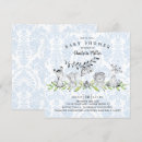 Search for blue damask square invitations Boy